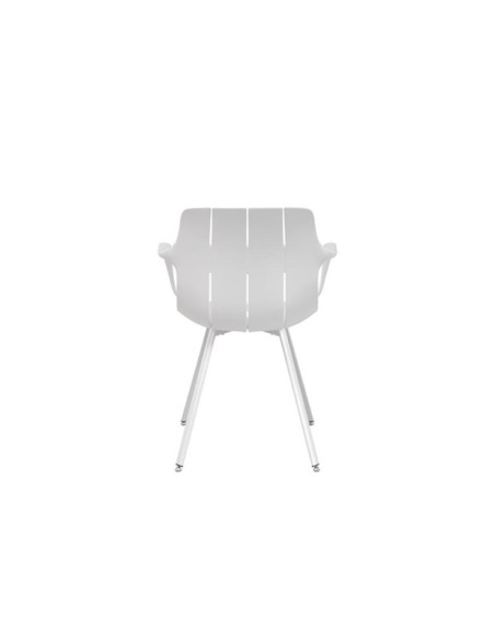 Silla OMAR, Plástico / Metal / Blanco
