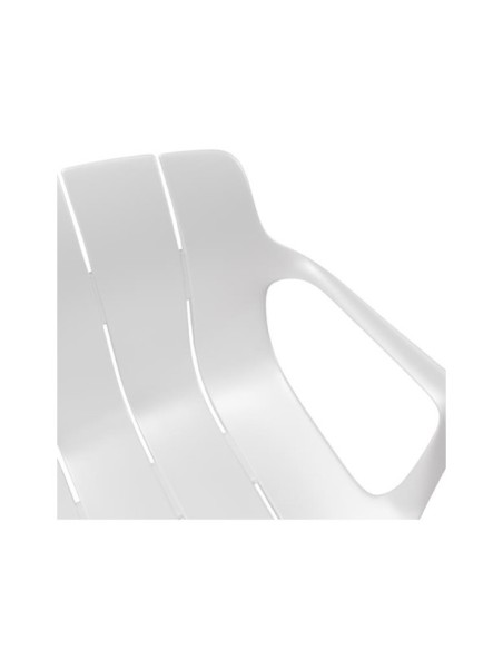 Silla OMAR, Plástico / Metal / Blanco