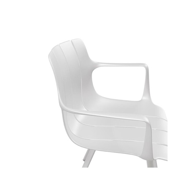Silla OMAR, Plástico / Metal / Blanco