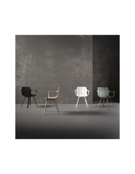 Silla OMAR, Plástico / Metal / Blanco