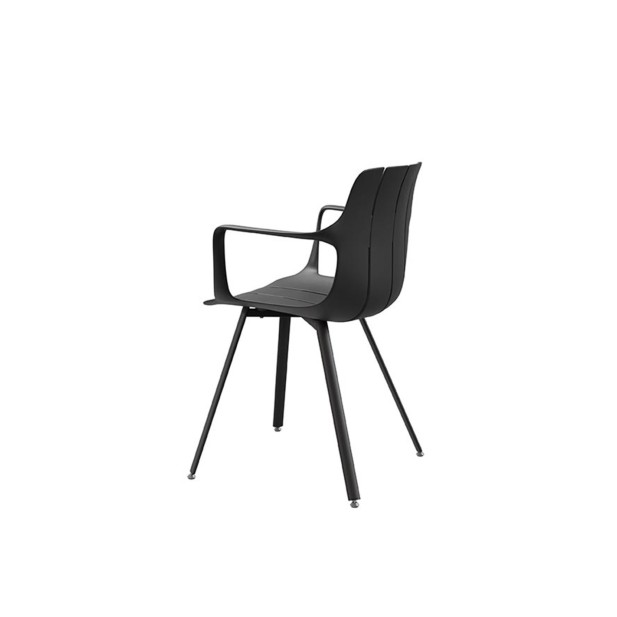 Silla OMAR, Plástico / Metal / Negro