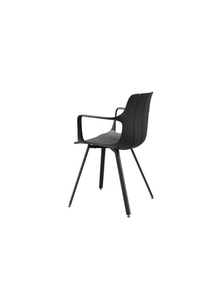 Silla OMAR, Plástico / Metal / Negro