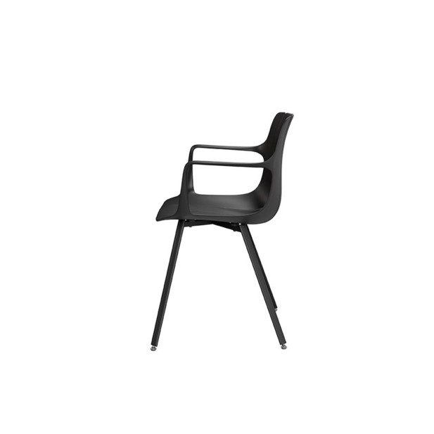 Silla OMAR, Plástico / Metal / Negro