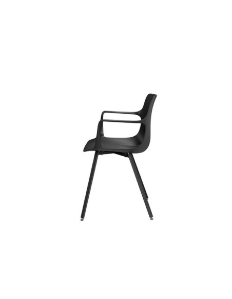 Silla OMAR, Plástico / Metal / Negro