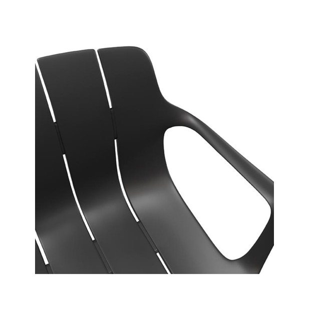 Silla OMAR, Plástico / Metal / Negro