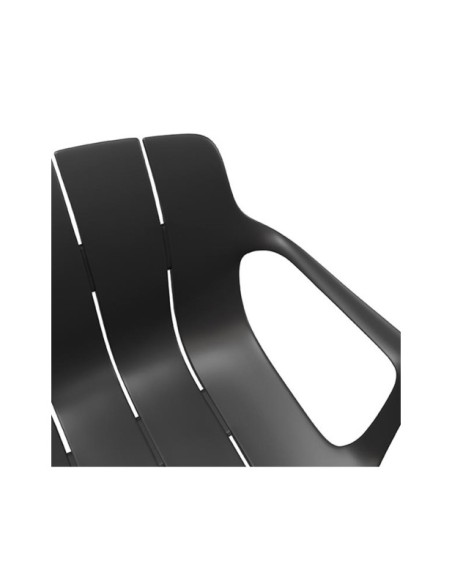 Silla OMAR, Plástico / Metal / Negro