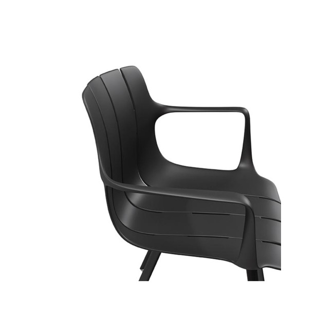 Silla OMAR, Plástico / Metal / Negro