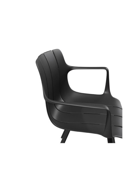 Silla OMAR, Plástico / Metal / Negro