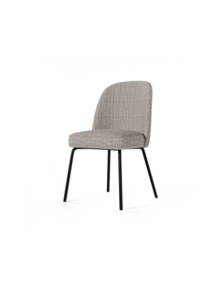 Silla WADE, Textil / Plástico / Metal / Taupe