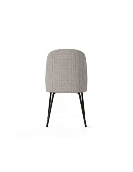 Silla WADE, Textil / Plástico / Metal / Taupe