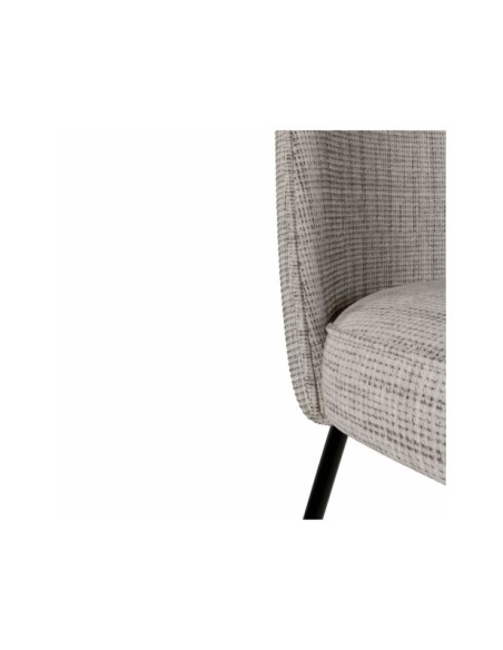 Silla WADE, Textil / Plástico / Metal / Taupe