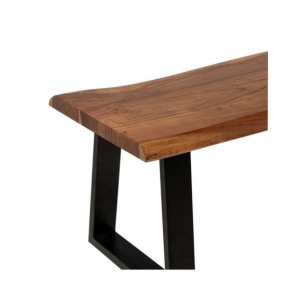 Banco TINA 160 cm, Textil / Metal / Natural 2