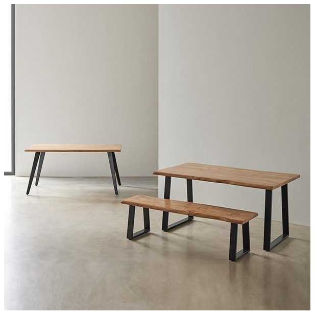 Banco TINA 160 cm, Textil / Metal /...