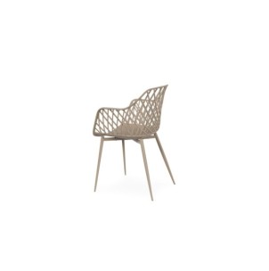 Silla CHARLES, Plástico / Metal / Beige 2