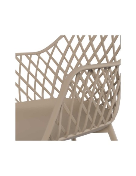 Silla CHARLES, Plástico / Metal / Beige