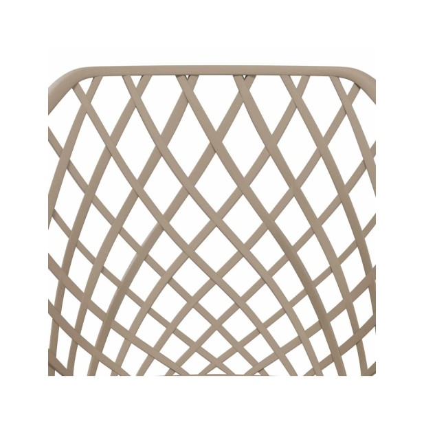 Silla CHARLES, Plástico / Metal / Beige