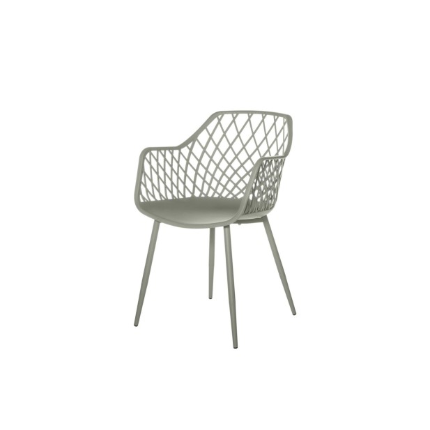 Silla CHARLES, Plástico / Metal / Menta