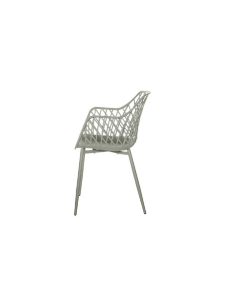 Silla CHARLES, Plástico / Metal / Menta