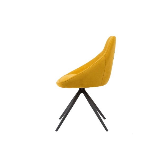 Silla Giratoria LOLA, Textil / Acero...