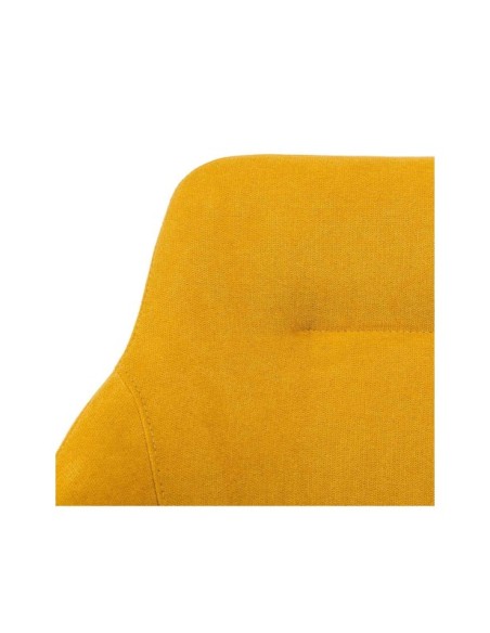 Silla Giratoria LOLA, Textil / Acero / Mostaza