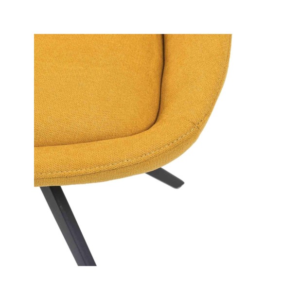 Silla Giratoria LOLA, Textil / Acero...