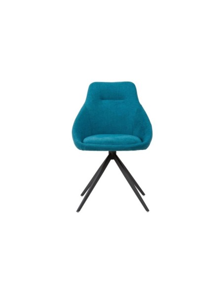 Silla Giratoria LOLA, Textil / Acero / Azul