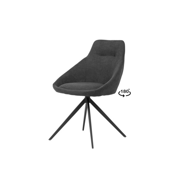 Silla Giratoria LOLA, Textil / Acero...