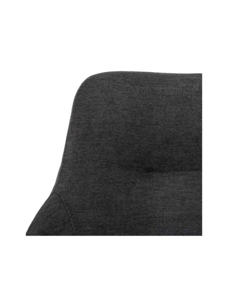 Silla Giratoria LOLA, Textil / Acero / Gris Oscuro