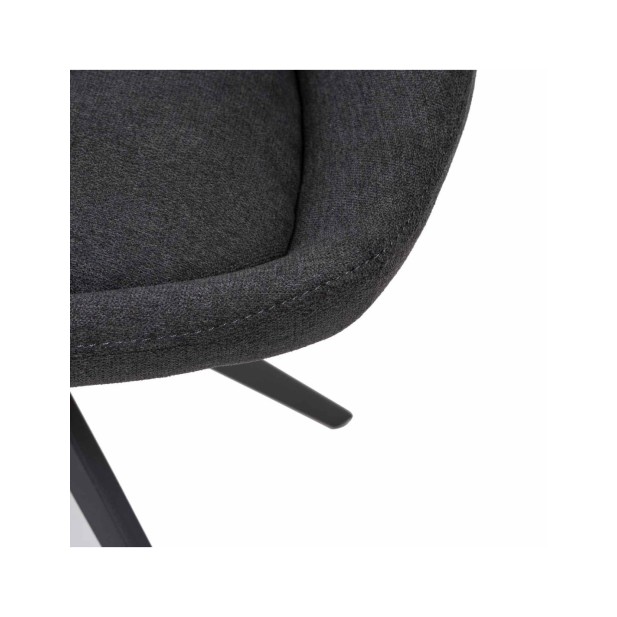 Silla Giratoria LOLA, Textil / Acero...