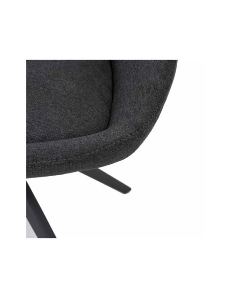 Silla Giratoria LOLA, Textil / Acero / Gris Oscuro