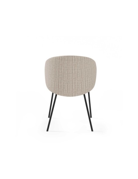 Silla ROSLEV, Textil / Plástico / Metal / Taupe