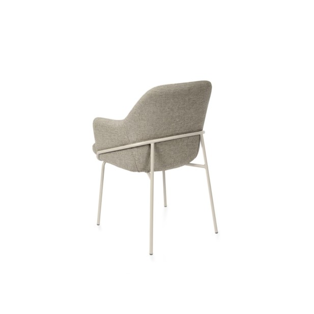 Silla ARIEL, Textil / Metal / Taupe /...