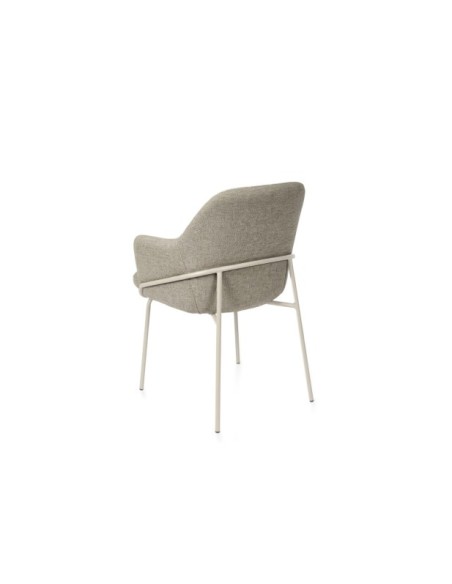 Silla ARIEL, Textil / Metal / Taupe / Beige