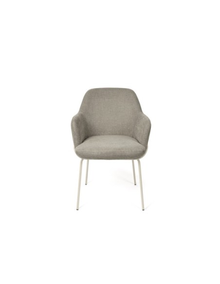 Silla ARIEL, Textil / Metal / Taupe / Beige