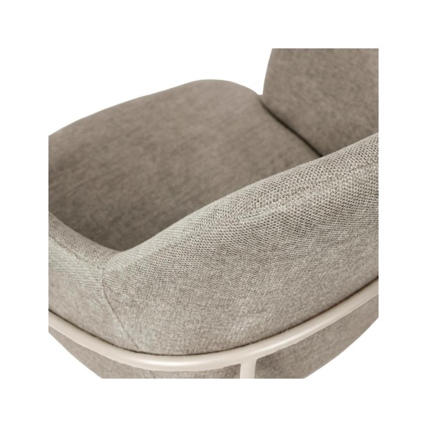 Silla ARIEL, Textil / Metal / Taupe /...