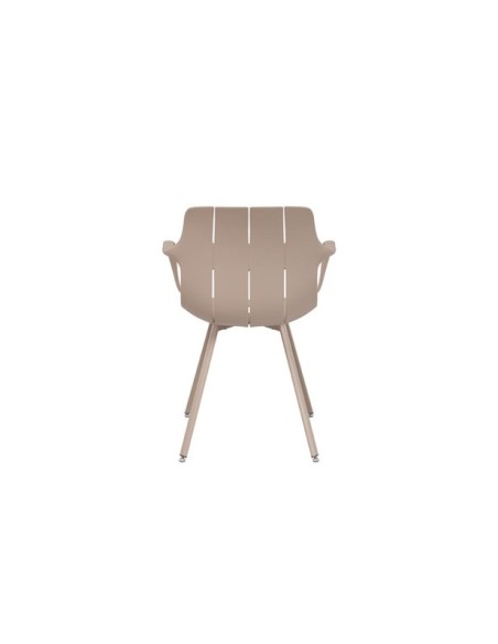 Silla OMAR, Plástico / Metal / Beige