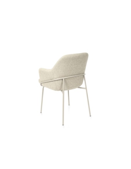 Silla ARIEL, Textil / Metal / Beige / Beige