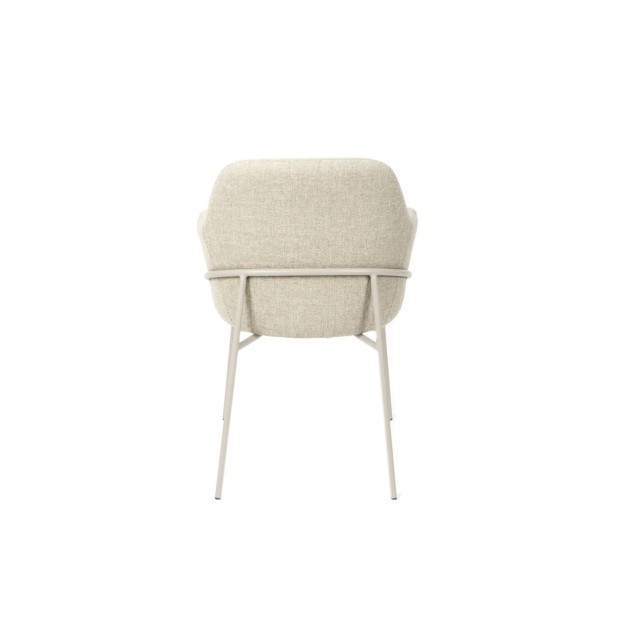 Silla ARIEL, Textil / Metal / Beige /...