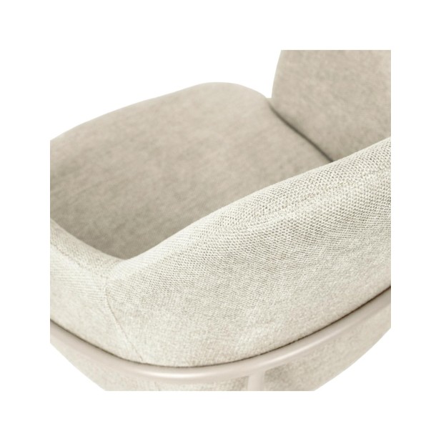 Silla ARIEL, Textil / Metal / Beige /...