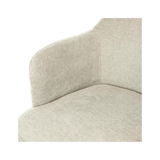 Silla ARIEL, Textil / Metal / Beige /...