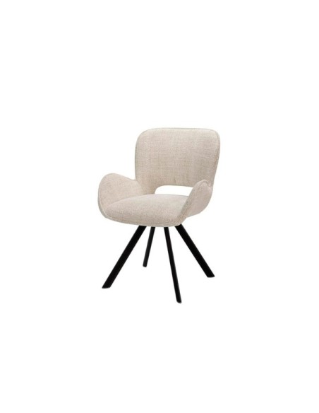 Silla ALLIE, Textil / Plástico / Metal / Beige