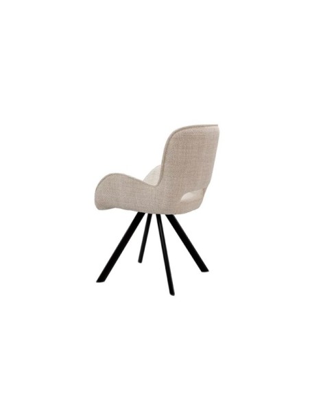 Silla ALLIE, Textil / Plástico / Metal / Beige