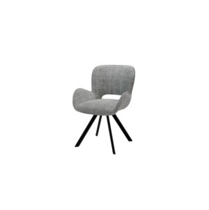Silla ALLIE, Textil / Plástico / Metal / Gris Claro