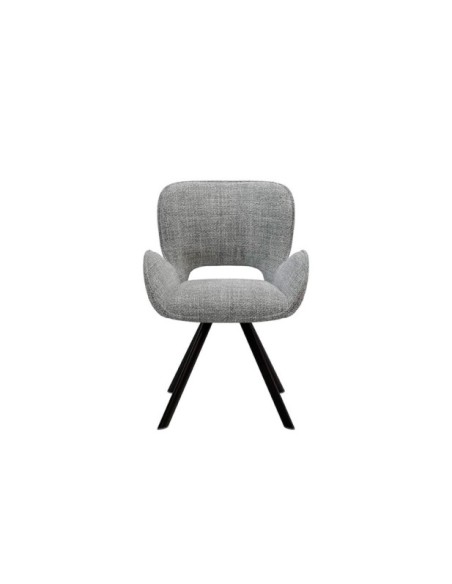 Silla ALLIE, Textil / Plástico / Metal / Gris Claro