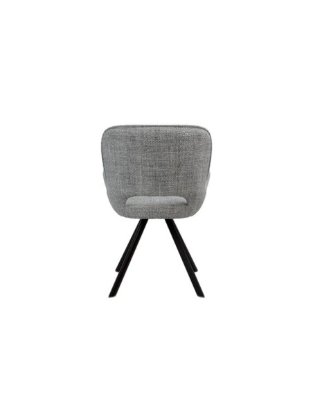 Silla ALLIE, Textil / Plástico / Metal / Gris Claro
