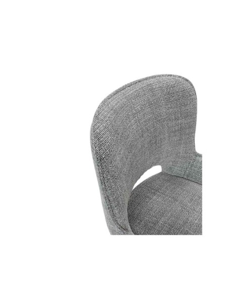 Silla ALLIE, Textil / Plástico / Metal / Gris Claro