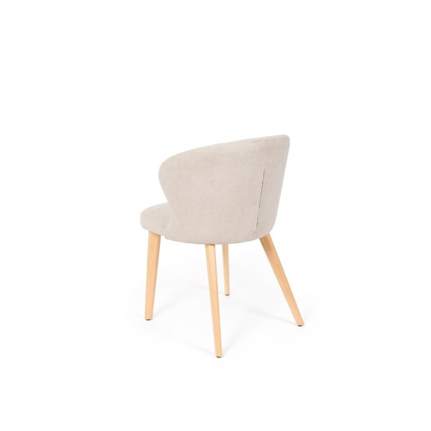 Silla TATE, Textil / Haya / Beige