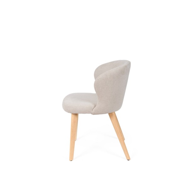 Silla TATE, Textil / Haya / Beige
