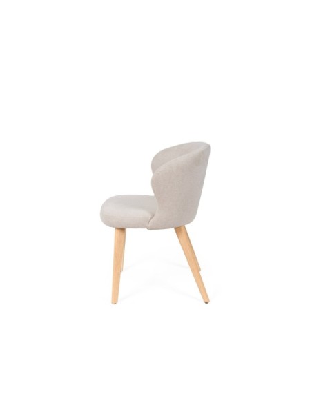 Silla TATE, Textil / Haya / Beige