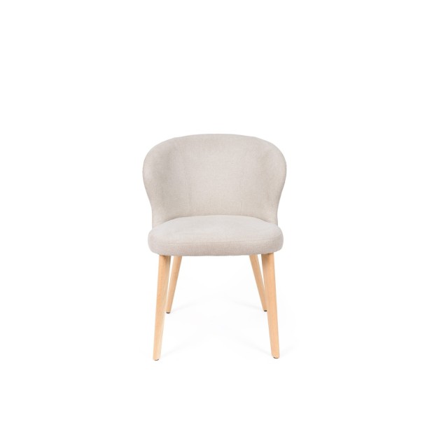 Silla TATE, Textil / Haya / Beige